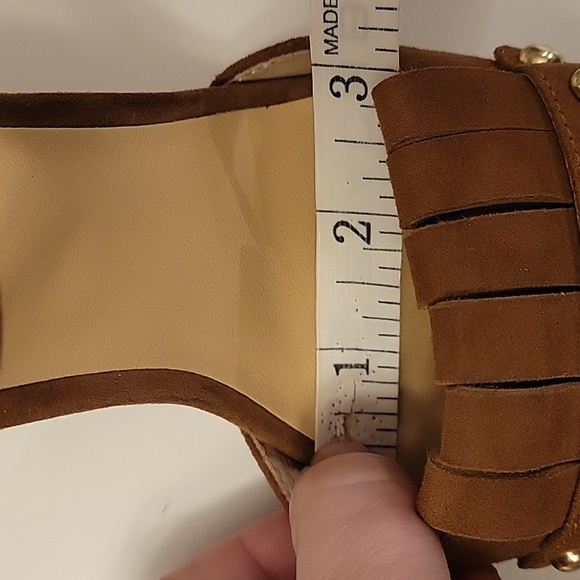 Kate Spade Suede Kiltie Fringe Block Heel 8 - Picture 10 of 12